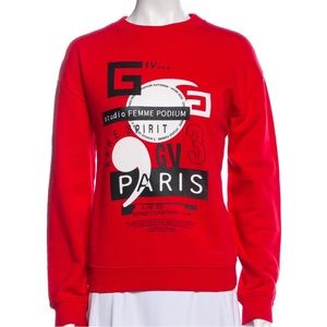 Givenchy graphic print crew neck sweatshirt